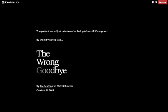 Editorial Design at ProPublica